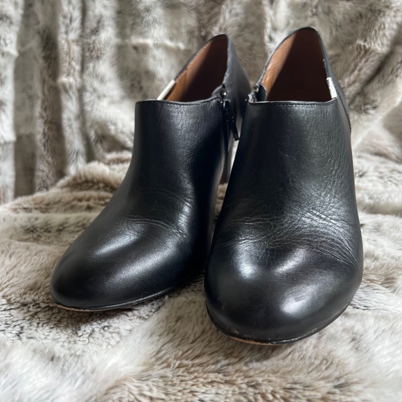 Coach Black Leather Stiletto Ankle Boots Shoes Size 6 - Picture 4 of 9